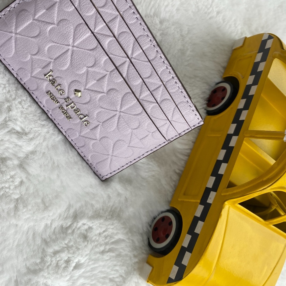 Kate Spade Cameron Slim Card Holder Lilac Wallet - Picture 4 of 4